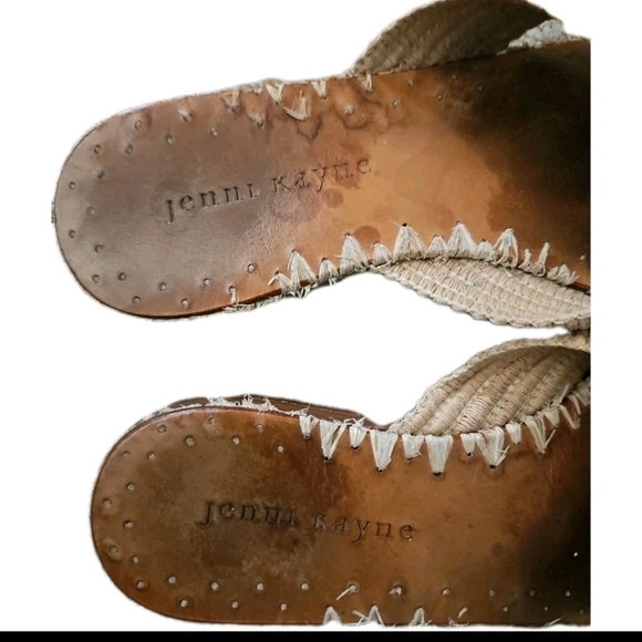 Jenni Kayne Womens Beige Raffia Designer Crossover Sandal In Natural 37 - Picture 10 of 13